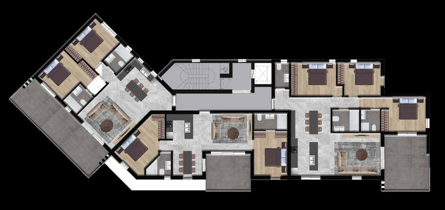 A + C First floor plan