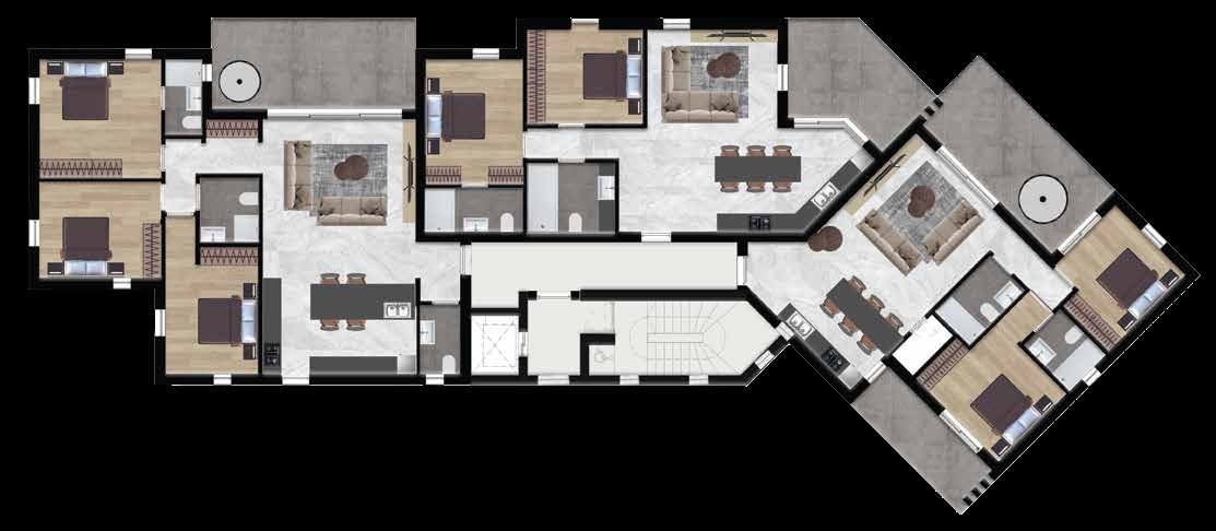 A + C Second floor plan