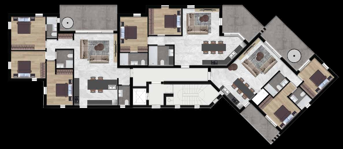 B + D Second floor plan